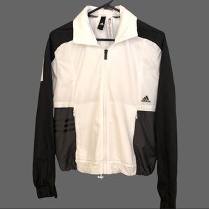Adidas Jacket Black and White Excellent Condition